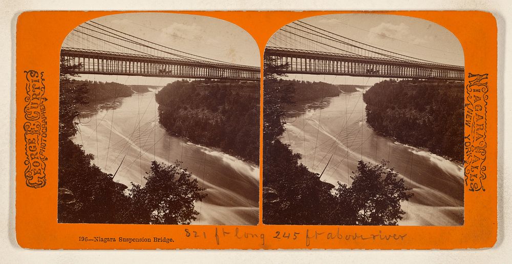 Niagara Suspension Bridge. [Niagara Falls, N.Y.] by George E Curtis