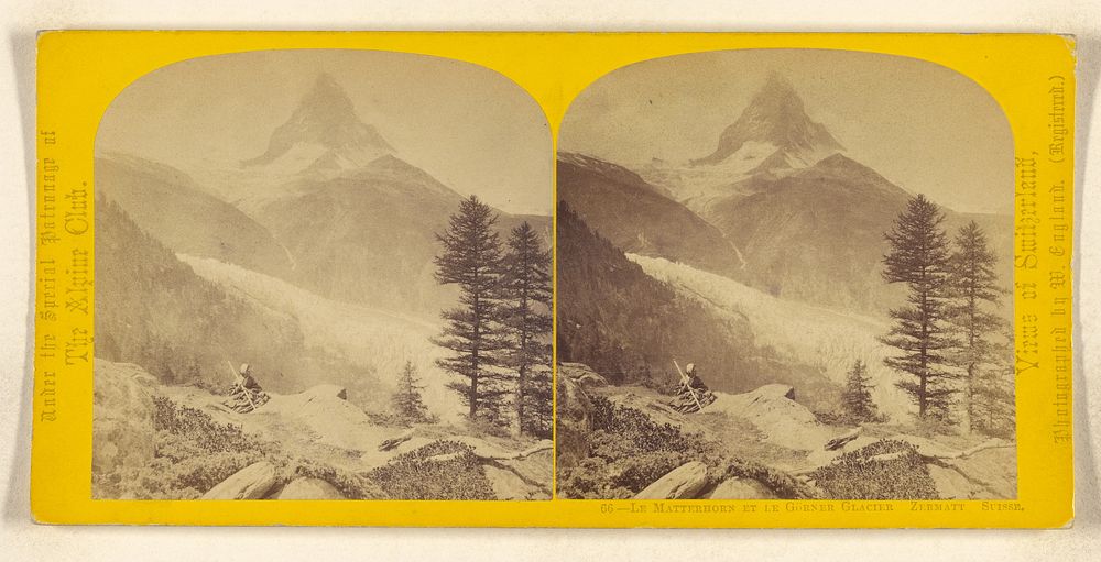 Le Matterhorn et le Gorner Glacier Zermatt. Suisse. by William England