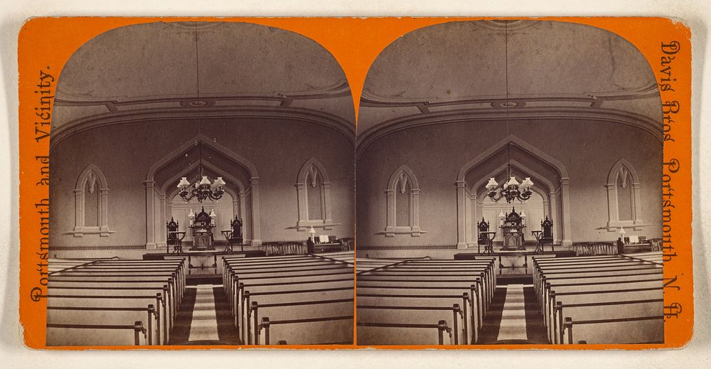 Interior of a church, Portsmouth, New Hampshire by Davis Brothers
