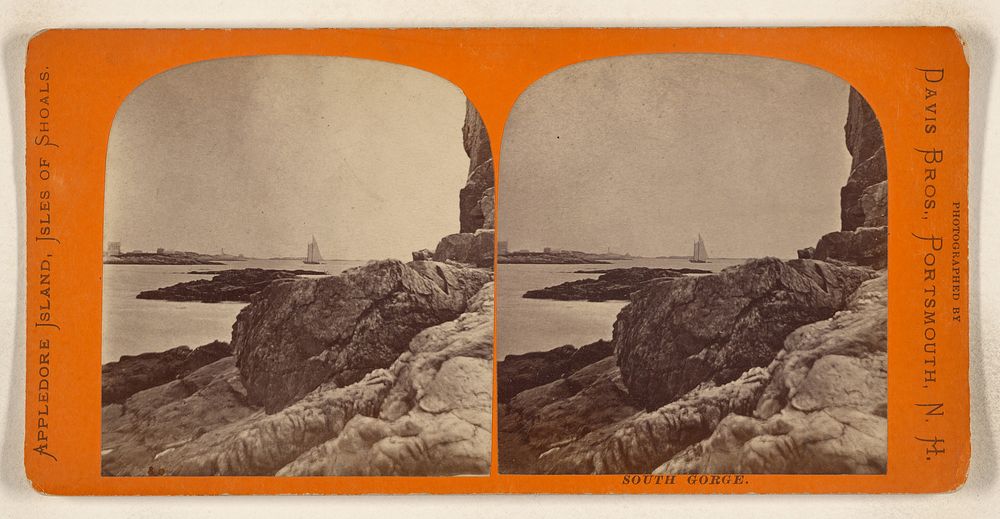 Appledore Island, Isles of Shoals, South Gorge. by Davis Brothers