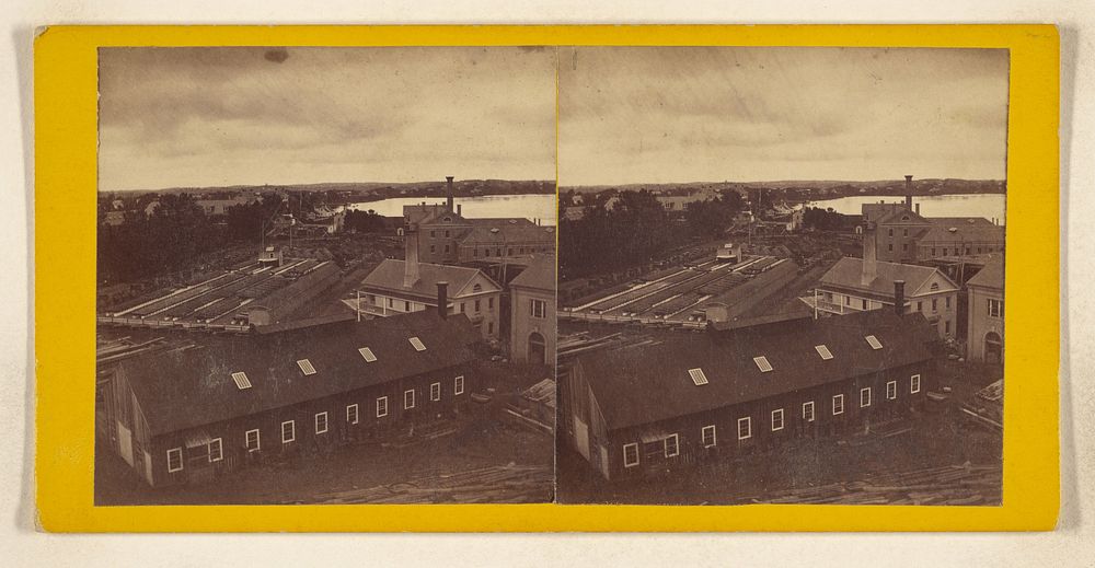 Bird's-Eye View from west of Post Office Building, Portsmouth, New Hampshire by Davis Brothers
