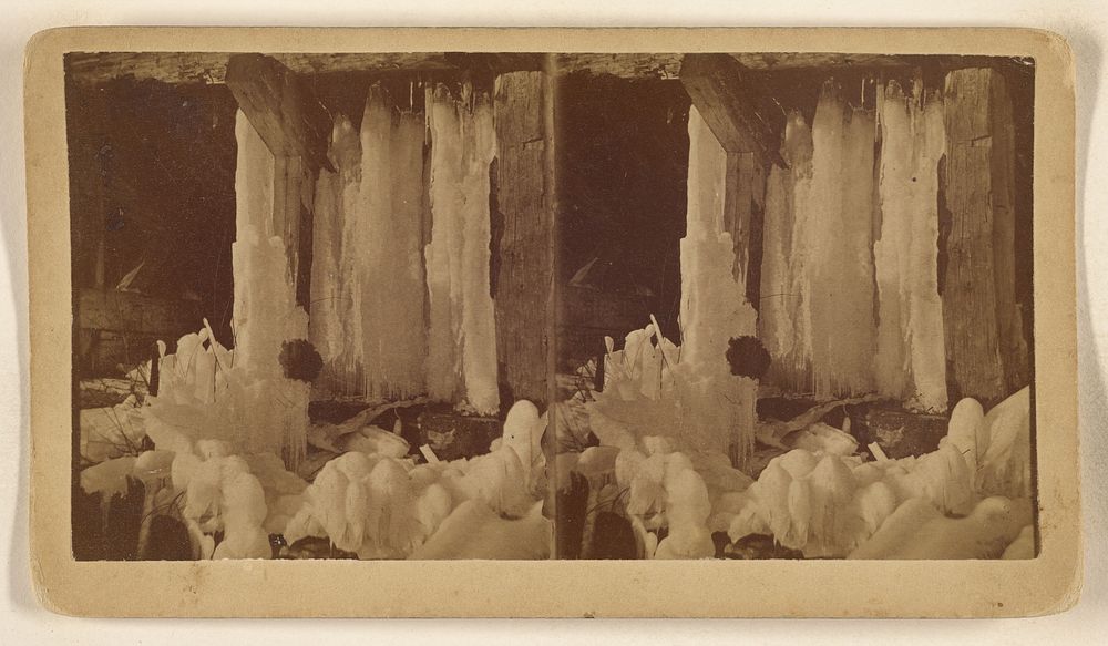 Ice Formations, Katahdin Iron Works, Maine by William P Dean