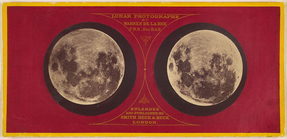 [The Moon (left) Feb. 27, 1858; (right) Sept. 11, 1859] / The Moon by Warren De la Rue and Beck and Beck Smith