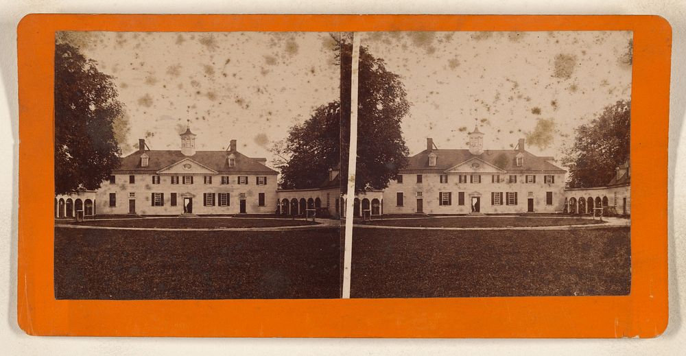 West View of Mount Vernon Mansion. by Luke C Dillon