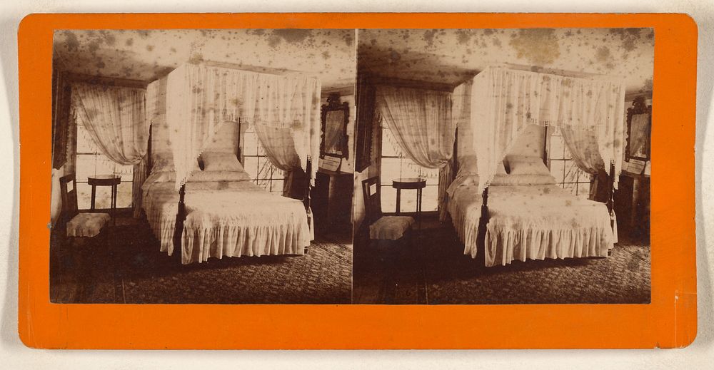 Washington's Room and Bed on Which He Died. by Luke C Dillon