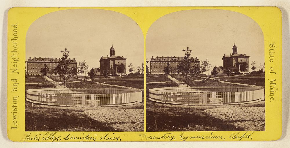 Bates College. [Dormitory, Gymnasium, Chapel. Lewiston, Maine] by Douglass and Cook