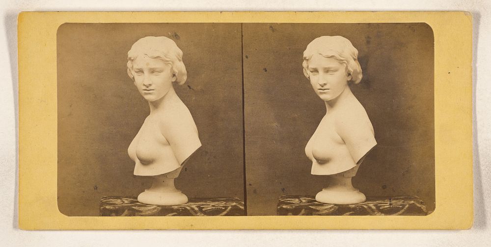 Palmer Marbles. Sculpture of bare-breasted woman by P C Duchochois