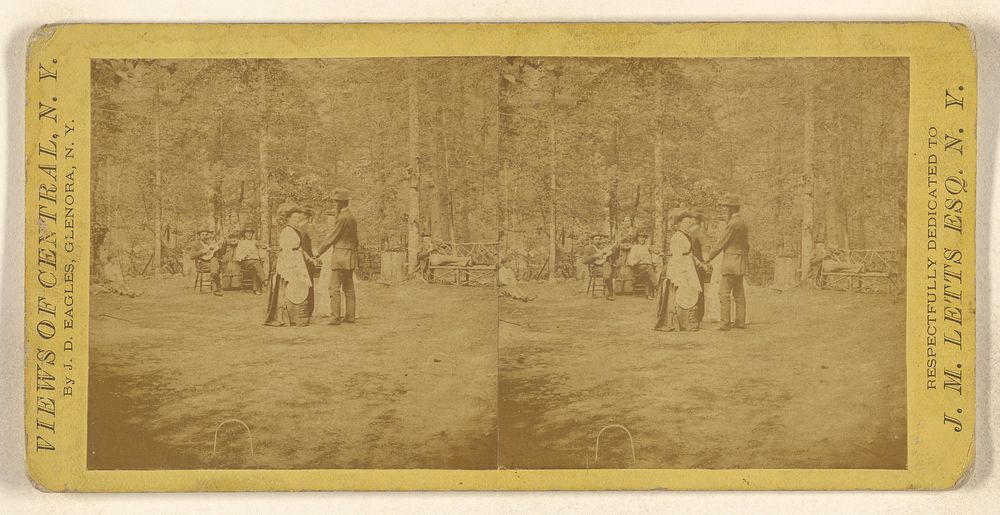 Quadrille Party on the Island. [Crystal Springs, Yates County, New York] by Joseph Dunlap Eagles