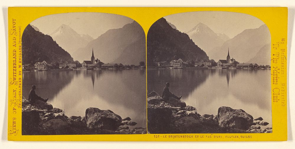 Le Bristenstock et le Lac d'Uri, Fluelen, Suisse. by William England