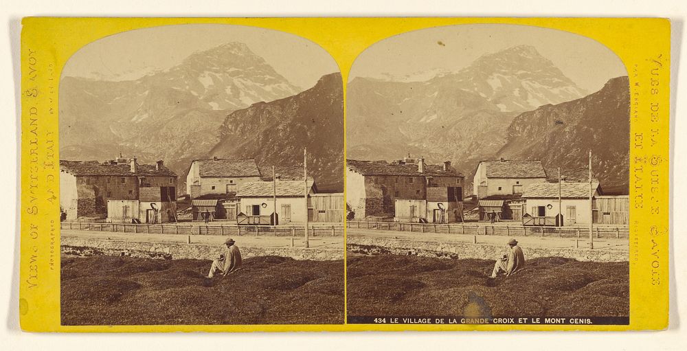 Le Village de La Grande Croix et le Mont Cenis. by William England