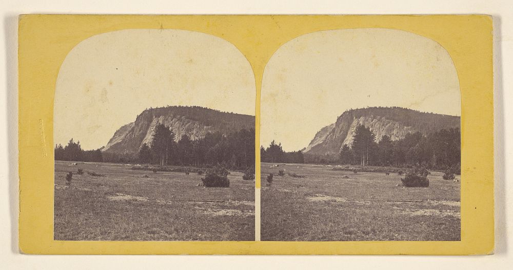 View of field and hill by E C Fernald