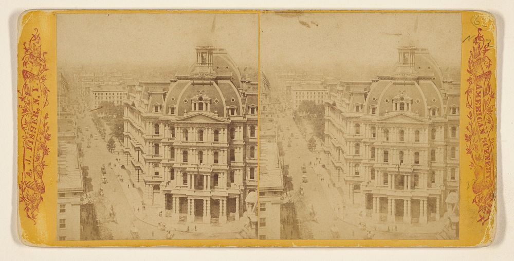 Panoramic From the Western Union Telegraph Company's Building. Looking North - Showing New Post Office and Br'dway. by…