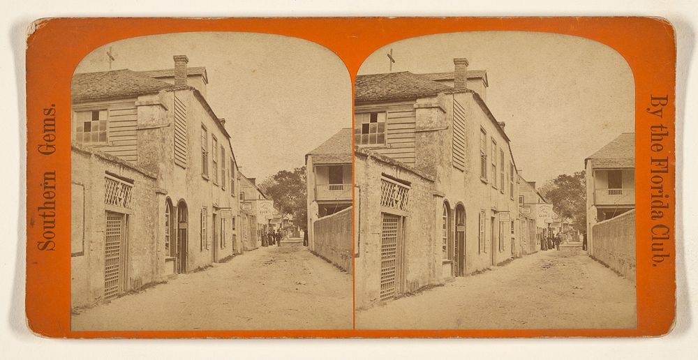 St. George Street, Showing the Old Spanish portion of St. Augustine. by Florida Club Charles Seaver Jr and George Pierron