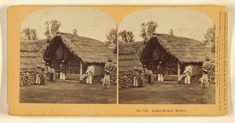 Indian Homes, Mexico. by Benjamin West Kilburn