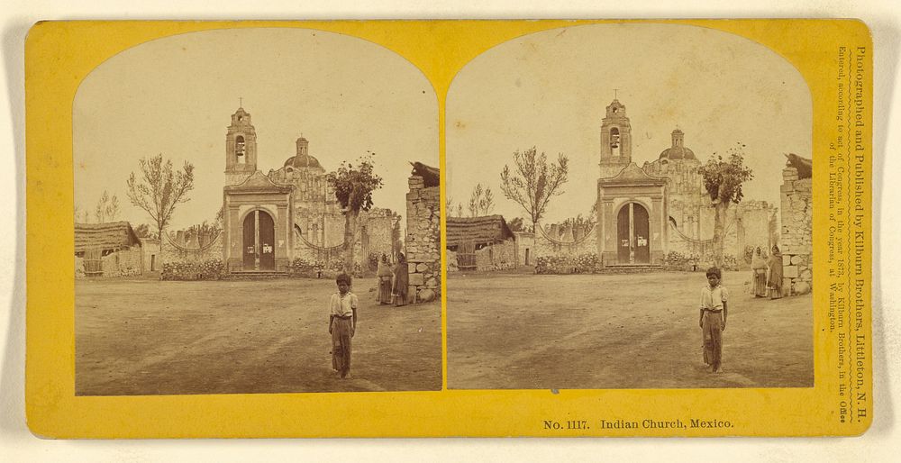 Indian Church, Mexico. by Benjamin West Kilburn