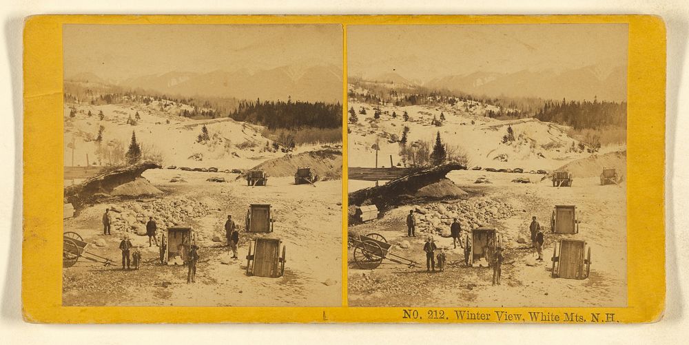 Winter View, White Mts. N.H. by Benjamin West Kilburn
