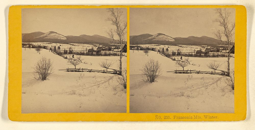 Franconia Mts. Winter. by Benjamin West Kilburn