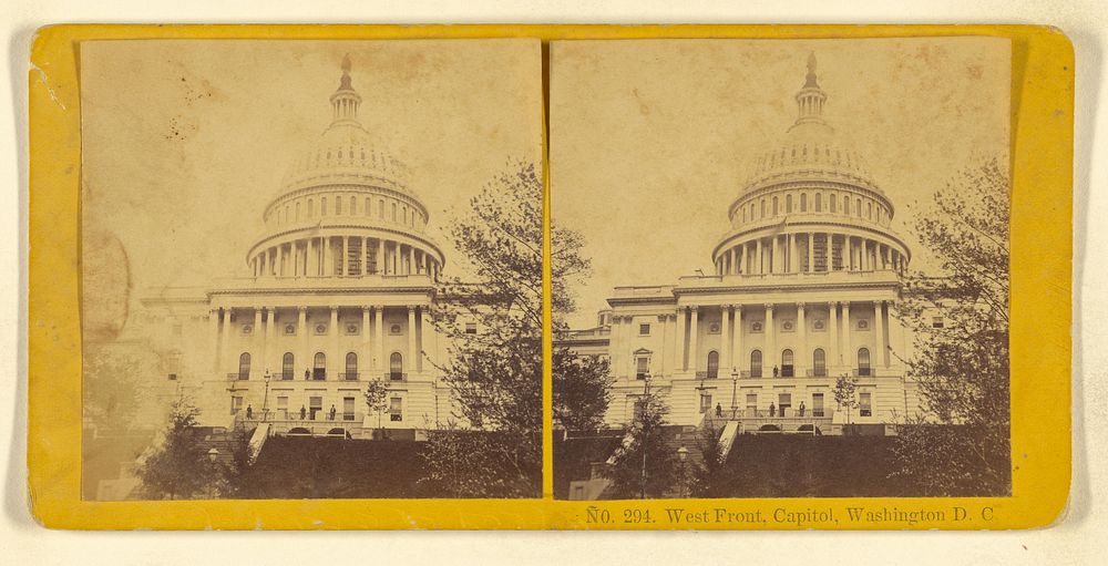 West Front, Capitol, Washington, D.C. by Benjamin West Kilburn
