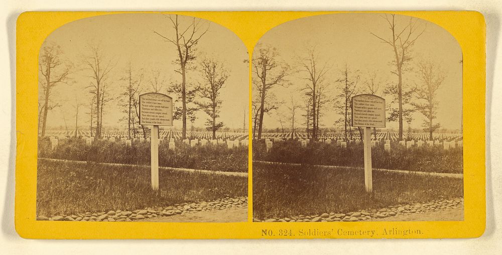 Soldiers' Cemetery, Arlington. by Benjamin West Kilburn