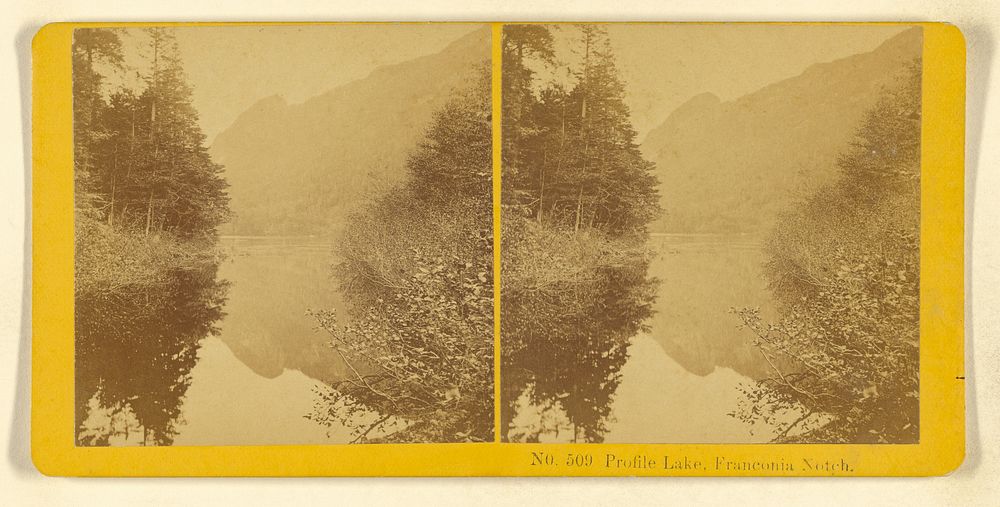 Profile Lake, Franconia Notch. by Benjamin West Kilburn