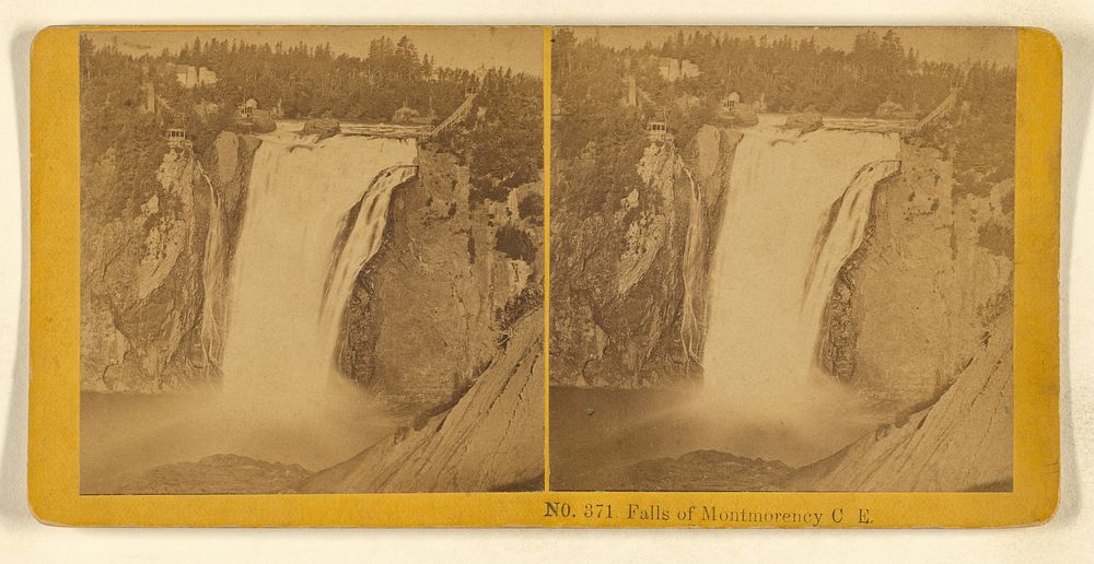 Falls of Montmorency C.E. by Benjamin West Kilburn