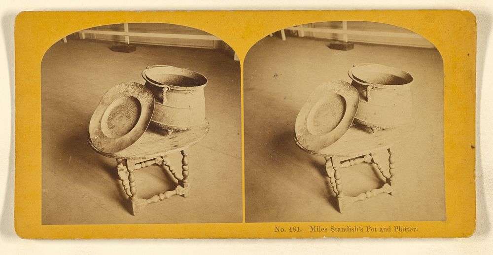 Miles Standish's Pot and Platter. by Benjamin West Kilburn