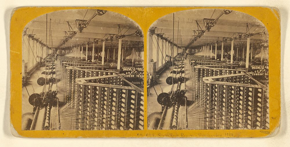 Spooling Room, Mechanics Mill by Benjamin West Kilburn