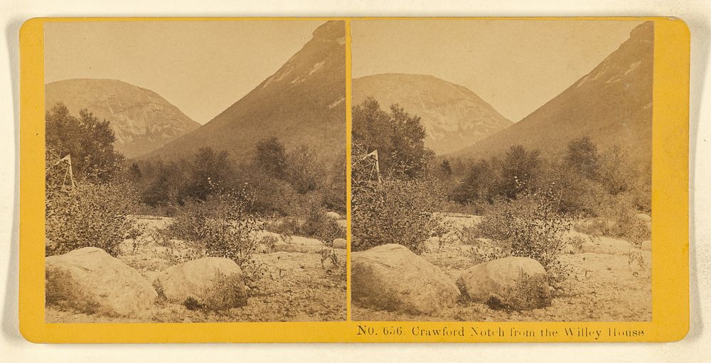 Crawford Notch from the Willey House by Benjamin West Kilburn