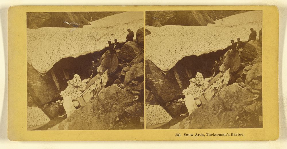Snow Arch, Tuckerman's Ravine. by Benjamin West Kilburn