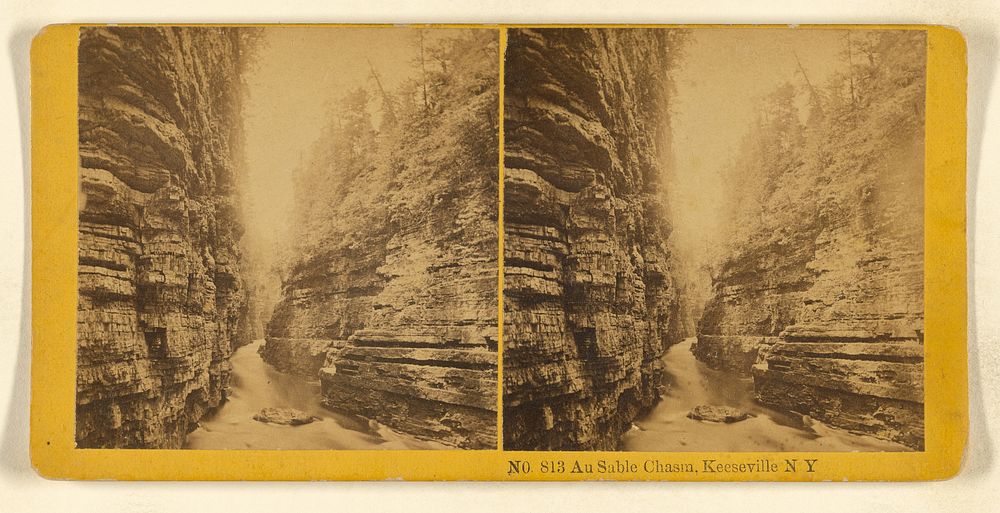 Au Sable Chasm, Keeseville, N Y by Benjamin West Kilburn