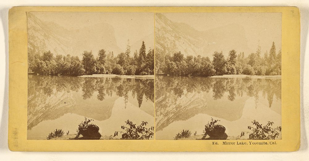 Mirror Lake, Yosemite, Cal. by Benjamin West Kilburn