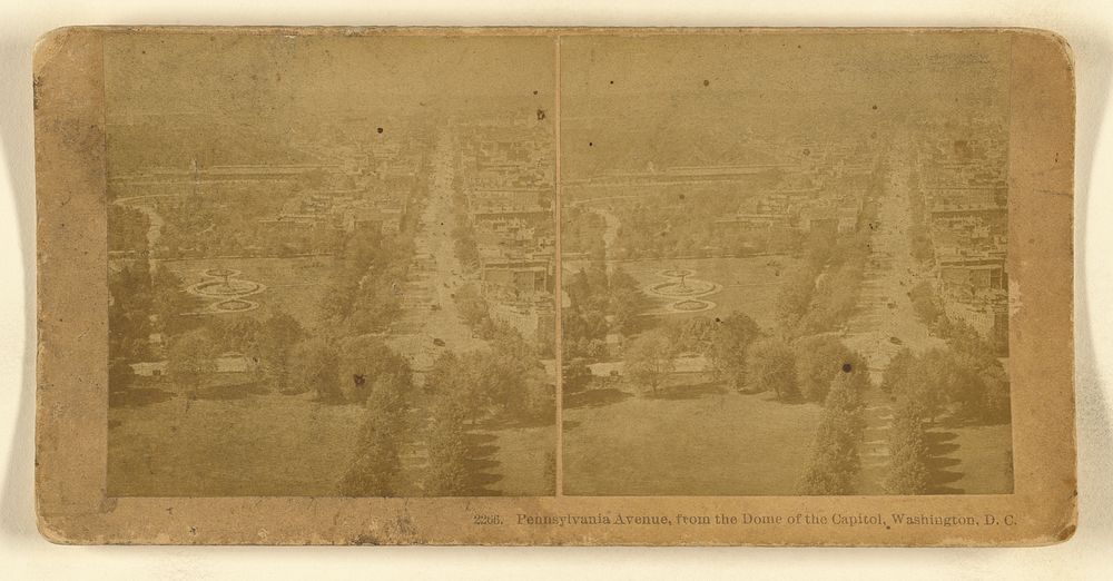 Pennsylvania Avenue, from the Dome of the Capitol, Washington, D.C. by Benjamin West Kilburn