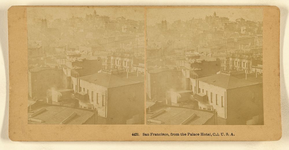 San Francisco, from the Palace Hotel, Cal. U.S.A. by Benjamin West Kilburn