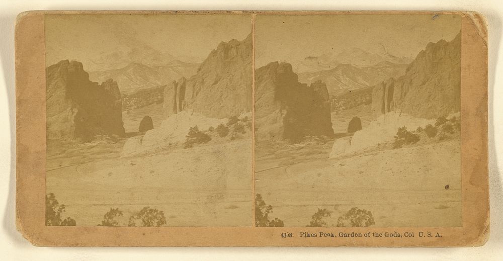 Pikes Peak, Garden of the Gods, Col  U.S.A. by Benjamin West Kilburn