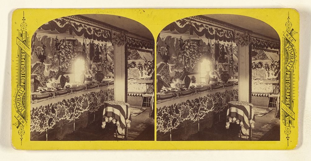 Cotton and Worsted Flower Alcove. ["Rest Valley," Canterbury, New Hampshire. The Old Homestead of Hon. J.M. Harper] by…