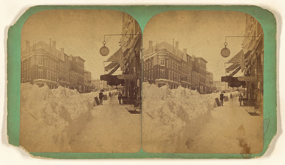 Middle Street in Winter. [Portland, Maine] by Marquis Fayette King