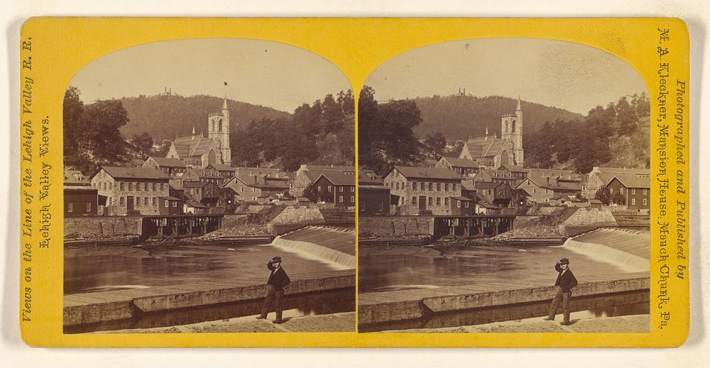 Mount Pisgah from Lehigh Valley Depot. [Mauch Chunk, Penna.] by M A Kleckner