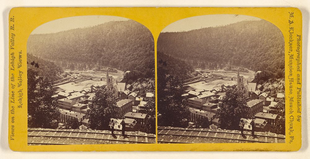 Bird's Eye View of Mauch Chuck. [Mauch Chunk, Penna.] by M A Kleckner