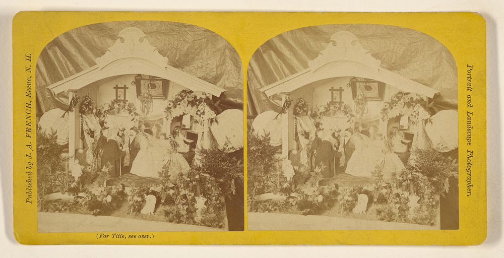 Lilliputian Bridal Party, at M.E. Festival Town Hall. Keene, New Hampshire, Feb. 3 & 4, 1874 by Jotham A French