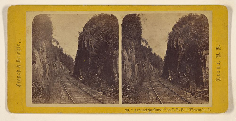 "Around the Curve" on C.R.R. in Westm,land [sic]. by Jotham A French and Charles H Sawyer