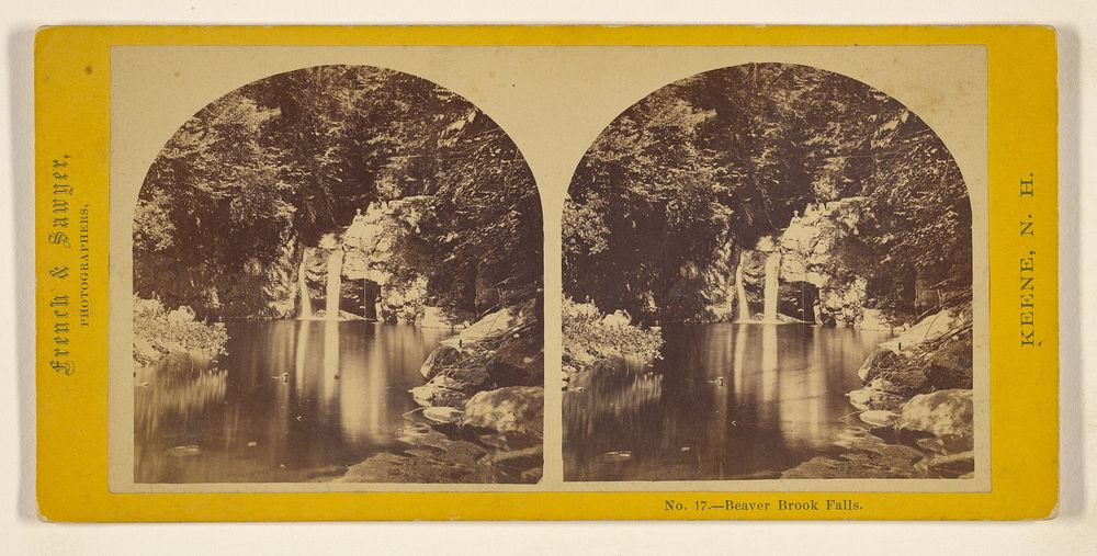 Beaver Brook Falls. by Jotham A French and Charles H Sawyer