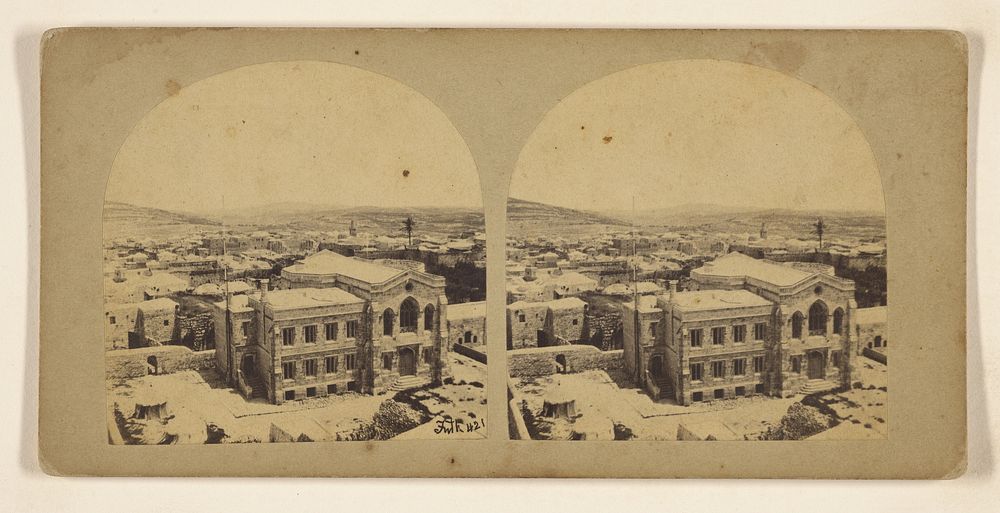 Jerusalem, The English Protestant Church. View taken from the top of the citadel, and looking in a south-east direction. by…