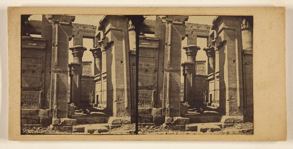 The smaller temple at Philae by Francis Frith