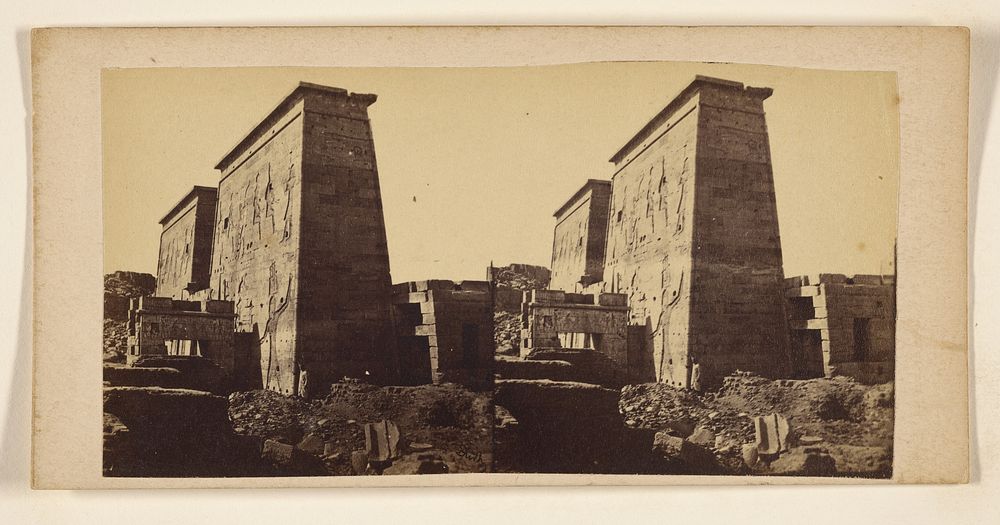 Temples on the Island of Philae. by Francis Frith