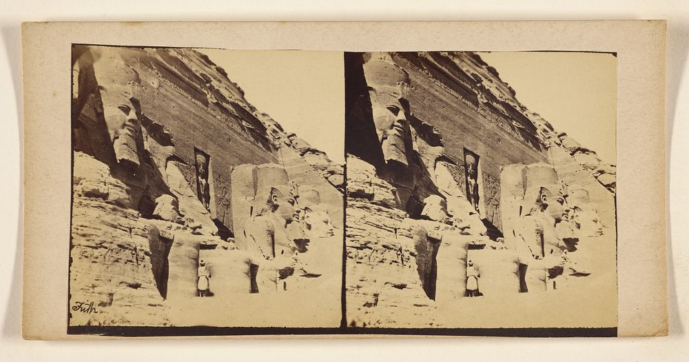The great Rock Temple at Abou Sambel by Francis Frith