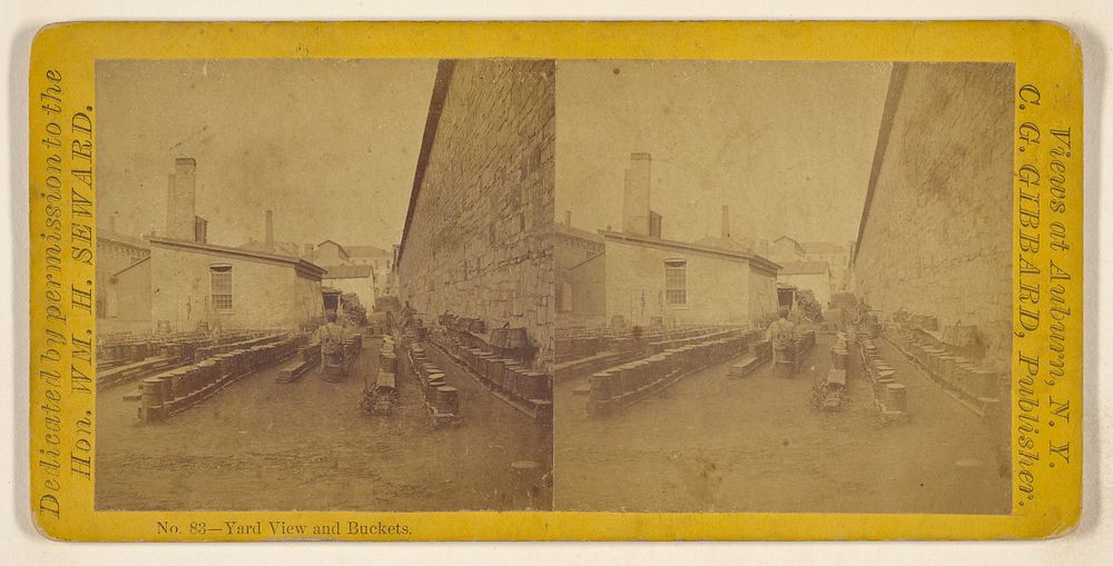 Yard View and Buckets. [Auburn, New York] by Christopher G Gibbard