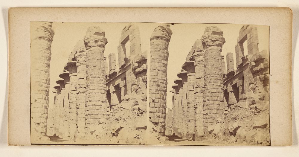 Columns and ruins by Francis Frith