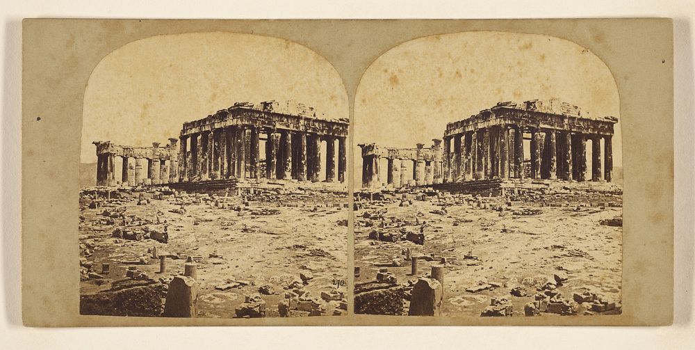 The Parthenon on the Acropolis, Athens. by Francis Frith