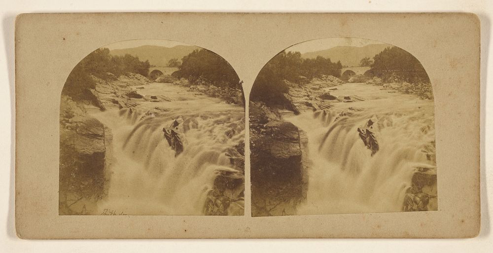 Falls on the Moriston. by Francis Frith