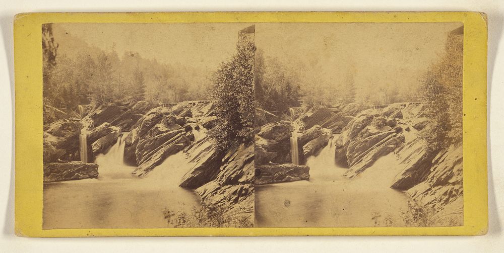 Hills and Dales of New England. Crest Falls on Saxton's River, one half mile from Bellows Falls. by Franklin Benjamin Gage